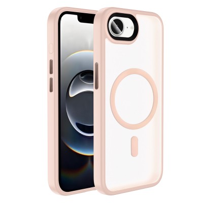 Apple iPhone 16E Case Matte Back Surface Wireless Charging Feature Zore Flet Magsafe Cover - 3