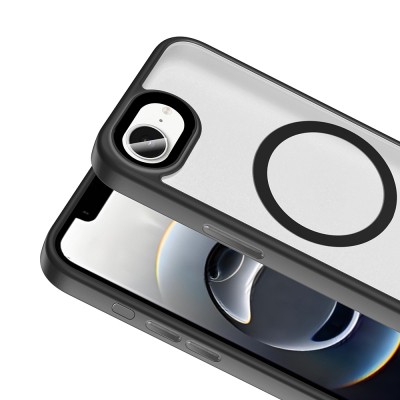 Apple iPhone 16E Case Matte Back Surface Wireless Charging Feature Zore Flet Magsafe Cover - 11