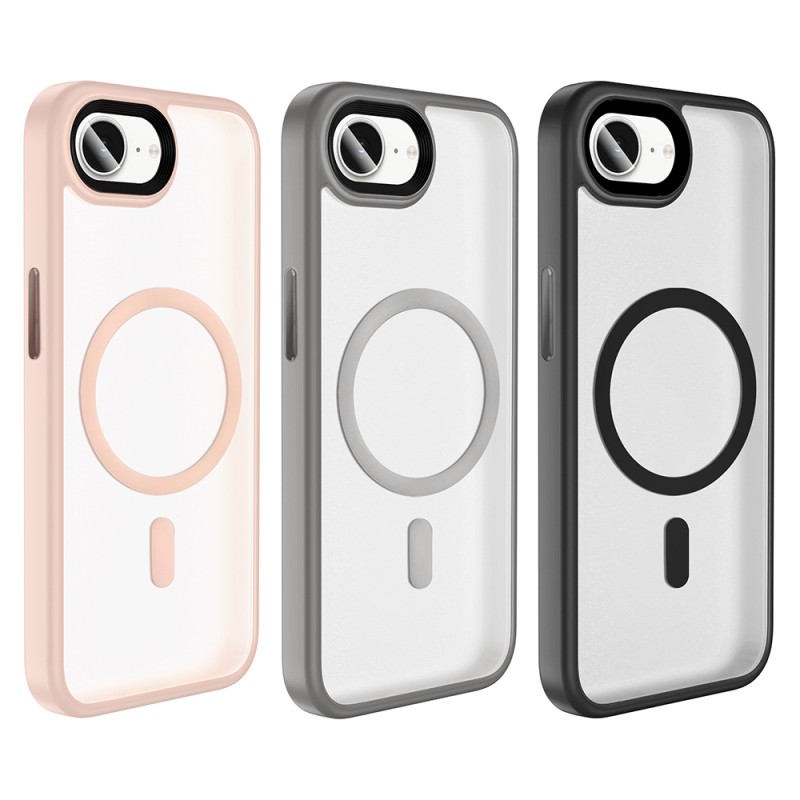Apple iPhone 16E Case Matte Back Surface Wireless Charging Feature Zore Flet Magsafe Cover - 12