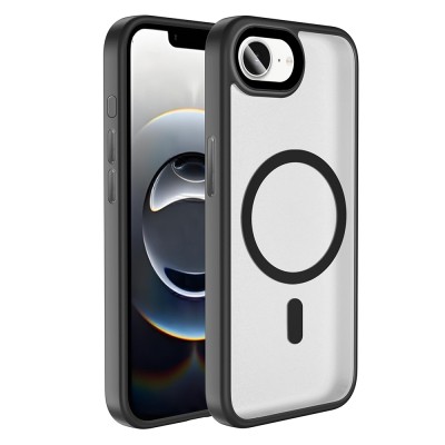Apple iPhone 16E Case Matte Back Surface Wireless Charging Feature Zore Flet Magsafe Cover - 4
