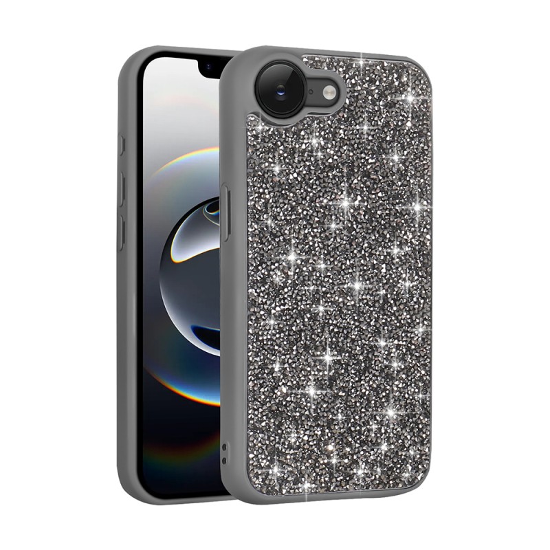 Apple iPhone 16E Case Shiny Stone Design Zore Pırlanta Cover - 11