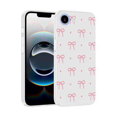 Apple iPhone 16E Case with Camera Protector, Patterned Zore Clip Cover - Zore