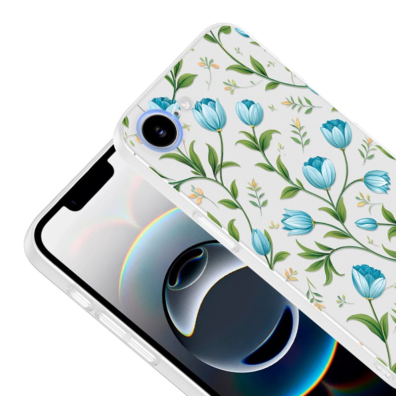 Apple iPhone 16E Case with Camera Protector, Patterned Zore Clip Cover - 11