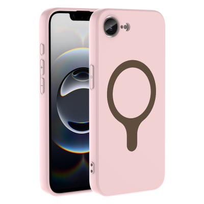 Apple iPhone 16E Case with M-Safe Charging Feature Zore Aris Silicone Cover - Zore