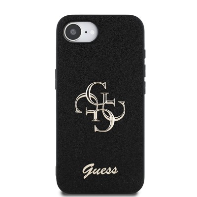 Apple iPhone 16E Kılıf Guess Orjinal Lisanslı 4G Büyük Metal Logolu Glitter Kapak - 12
