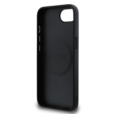Apple iPhone 16E Kılıf Guess Orjinal Lisanslı 4G Desenli Script Metal Logolu Kapak - 9