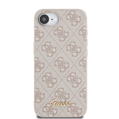 Apple iPhone 16E Kılıf Guess Orjinal Lisanslı 4G Desenli Script Metal Logolu Kapak - 12