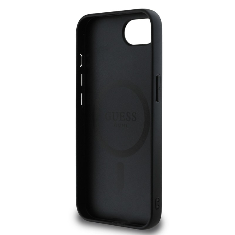 Apple iPhone 16E Kılıf Guess Orjinal Lisanslı M-safe Şarj Özellikli Small 4G Classic Kapak - 16