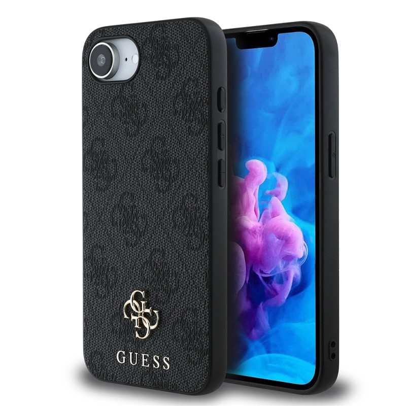 Apple iPhone 16E Kılıf Guess Orjinal Lisanslı M-safe Şarj Özellikli Small 4G Classic Kapak - 3