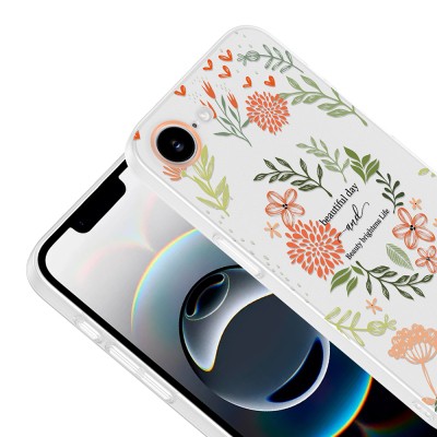 Apple iPhone 16E Kılıf Kamera Korumalı Desenli Zore Klip Kapak - 12