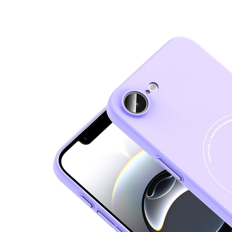 Apple iPhone 16E Kılıf M-Safe Şarj Özellikli Kamera Korumalı Zore Elio Sert PC Kapak - 18
