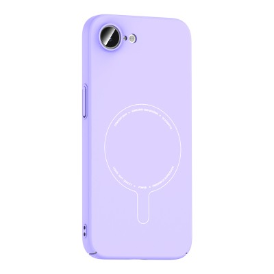 Apple iPhone 16E Kılıf M-Safe Şarj Özellikli Kamera Korumalı Zore Elio Sert PC Kapak - 10