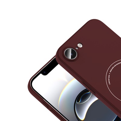 Apple iPhone 16E Kılıf M-Safe Şarj Özellikli Kamera Korumalı Zore Elio Sert PC Kapak - 20