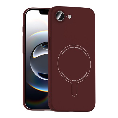 Apple iPhone 16E Kılıf M-Safe Şarj Özellikli Kamera Korumalı Zore Elio Sert PC Kapak - 4