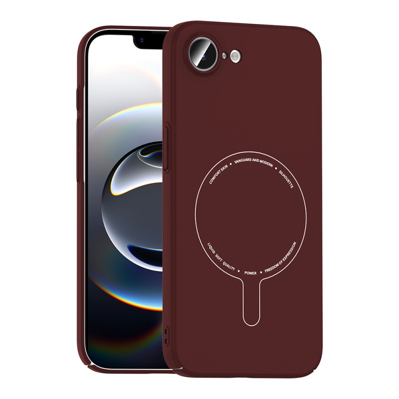 Apple iPhone 16E Kılıf M-Safe Şarj Özellikli Kamera Korumalı Zore Elio Sert PC Kapak - 4