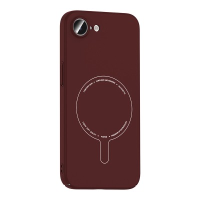 Apple iPhone 16E Kılıf M-Safe Şarj Özellikli Kamera Korumalı Zore Elio Sert PC Kapak - 12