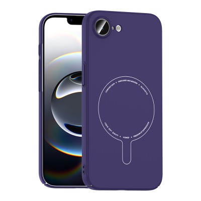 Apple iPhone 16E Kılıf M-Safe Şarj Özellikli Kamera Korumalı Zore Elio Sert PC Kapak - 5