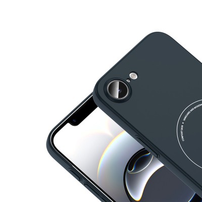 Apple iPhone 16E Kılıf M-Safe Şarj Özellikli Kamera Korumalı Zore Elio Sert PC Kapak - 24