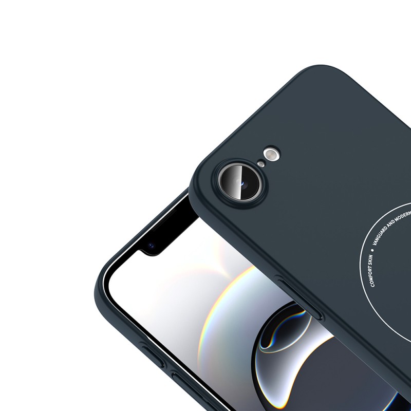 Apple iPhone 16E Kılıf M-Safe Şarj Özellikli Kamera Korumalı Zore Elio Sert PC Kapak - 24