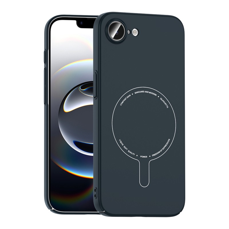 Apple iPhone 16E Kılıf M-Safe Şarj Özellikli Kamera Korumalı Zore Elio Sert PC Kapak - 8