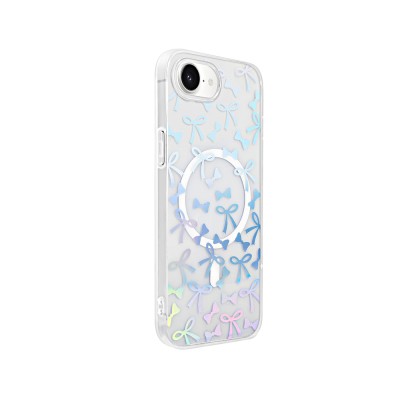 Apple iPhone 16E Kılıf M-Safe Şarj Özellikli Şeffaf Zore Folk Sert Kapak - 11