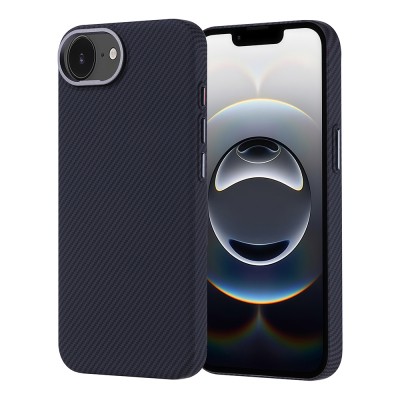Apple iPhone 16E Magsafe Charging Feature Carbon Fiber Look Zore Nekst Cover - 3