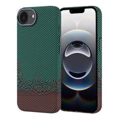 Apple iPhone 16E Magsafe Charging Feature Carbon Fiber Look Zore Nekst Cover - 4