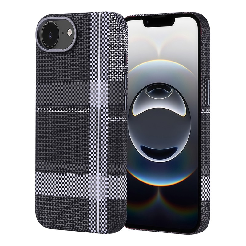 Apple iPhone 16E Magsafe Charging Feature Carbon Fiber Look Zore Nekst Cover - 5