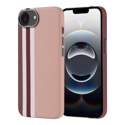 Apple iPhone 16E Magsafe Charging Feature Carbon Fiber Look Zore Nekst Cover - Zore