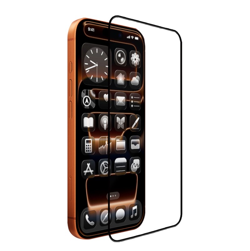 Apple iPhone 16E Mohseven M6 HD Temperli Cam Ekran Koruyucu + Kolay Uygulama Aparatı - 3
