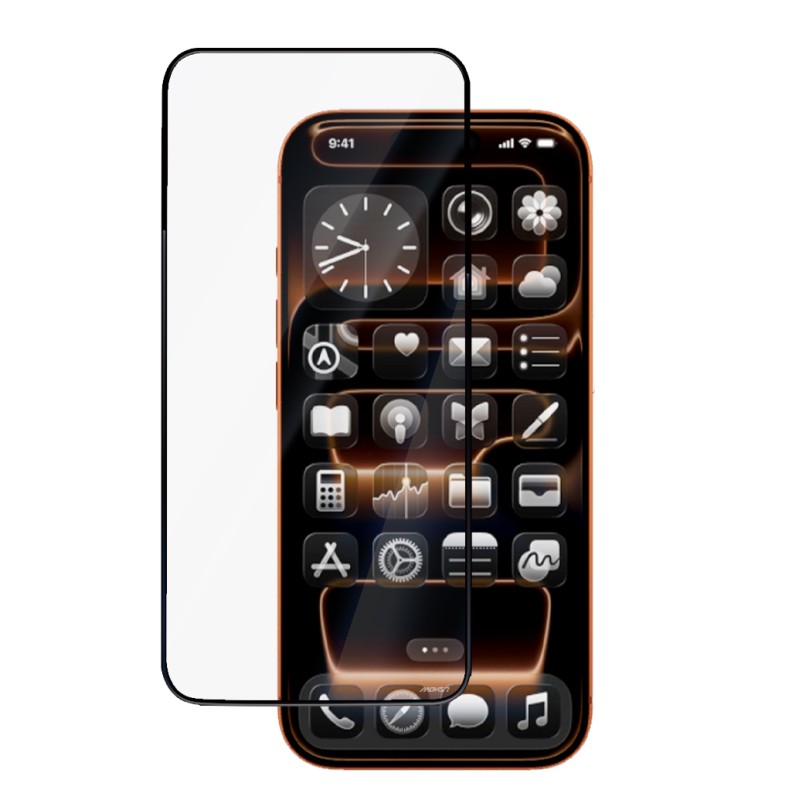Apple iPhone 16E Mohseven M6 Privacy Temperli Cam Ekran Koruyucu + Kolay Uygulama Aparatı - 5