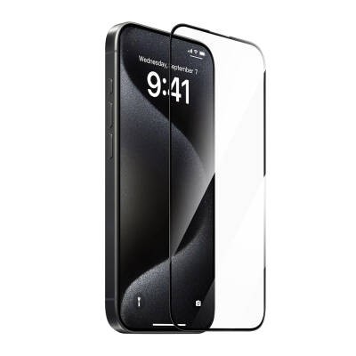 Apple iPhone 16E WiWU GT-008 Polymer Oleophobic Coating Transparent Smooth Tempered Tempered Glass Protector 10pcs - 2