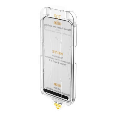 Apple iPhone 16e Wiwu SQ-008 Oleophobic Easy Install resistant-resistant Tempered glass screen saver + easy application apparatus - 3