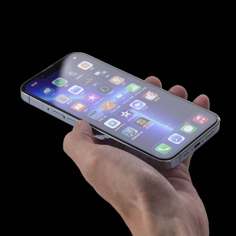 Apple iPhone 16E Zore Alignment Attachment Hadid Glass Screen Protector - 3