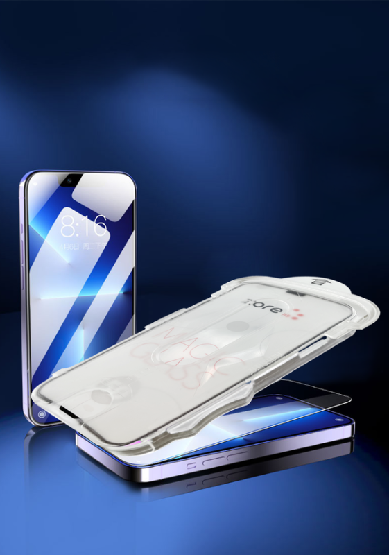 Apple iPhone 16E Zore Kolay Uygulama Aparatlı 5D Magic Glass Cam Ekran Koruyucu - 8