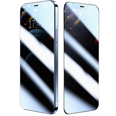 Apple iPhone 16E Zore Rika Premium Privacy Tempered Glass Screen Protector - 1