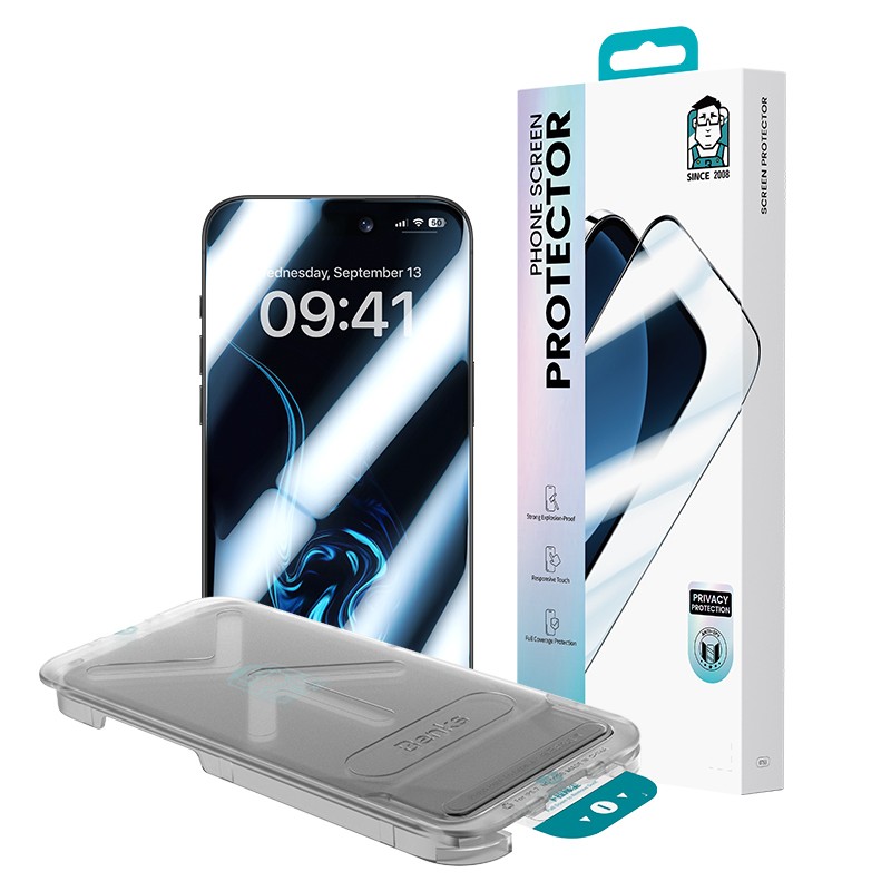 Apple iPhone 17 Air Benks Ultra Shield 0.3mm Privacy Screen Protector + Easy Application Tool - 7