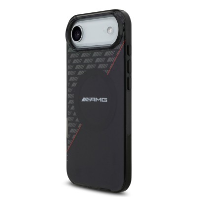 Apple iPhone 17 Air Case AMG Original Licensed M-Safe Charging Feature Dual Layer Red Cross Striped Cover - 4
