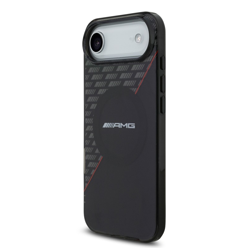 Apple iPhone 17 Air Case AMG Original Licensed M-Safe Charging Feature Dual Layer Red Cross Striped Cover - 4