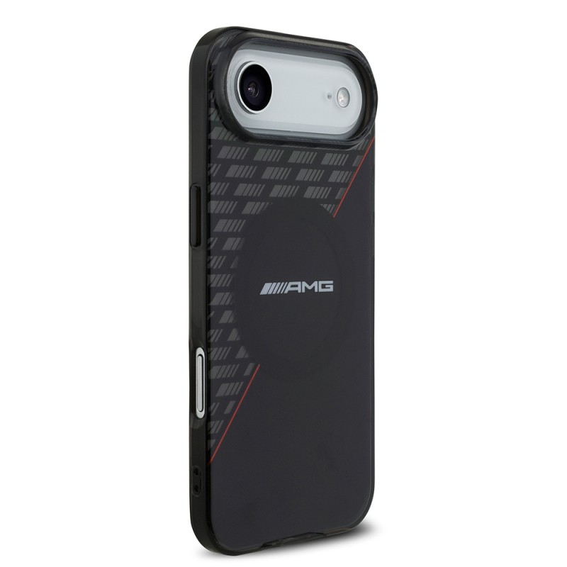 Apple iPhone 17 Air Case AMG Original Licensed M-Safe Charging Feature Dual Layer Red Cross Striped Cover - 5