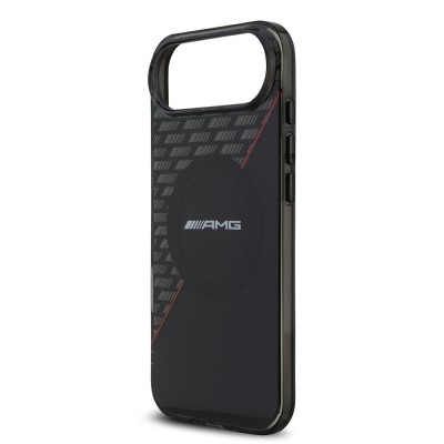 Apple iPhone 17 Air Case AMG Original Licensed M-Safe Charging Feature Dual Layer Red Cross Striped Cover - 7