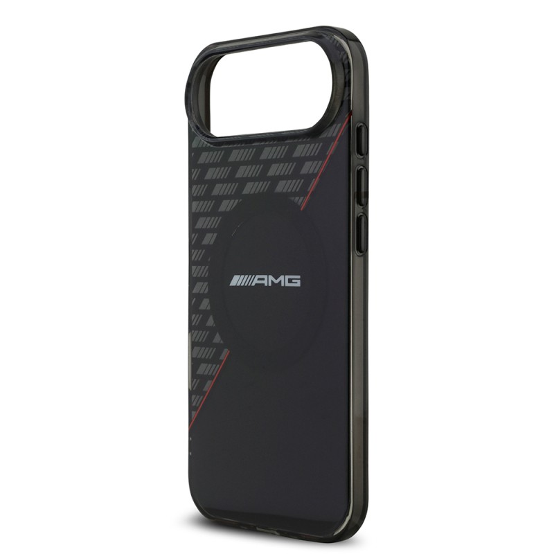 Apple iPhone 17 Air Case AMG Original Licensed M-Safe Charging Feature Dual Layer Red Cross Striped Cover - 7