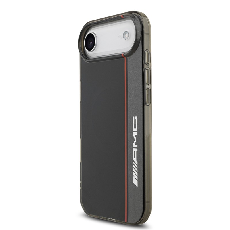 Apple iPhone 17 Air Case AMG Original Licensed M-Safe Charging Feature IML Print Logo Double Layer Bow Lines Cover - 3
