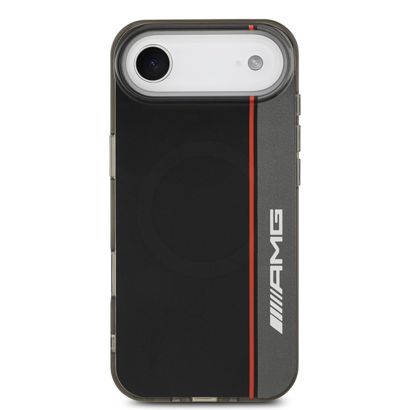 Apple iPhone 17 Air Case AMG Original Licensed M-Safe Charging Feature IML Print Logo Double Layer Bow Lines Cover - 4