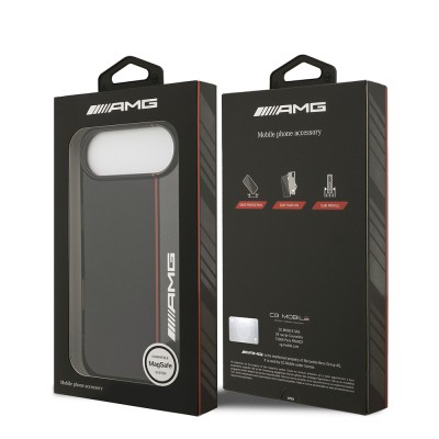 Apple iPhone 17 Air Case AMG Original Licensed M-Safe Charging Feature IML Print Logo Double Layer Bow Lines Cover - 9