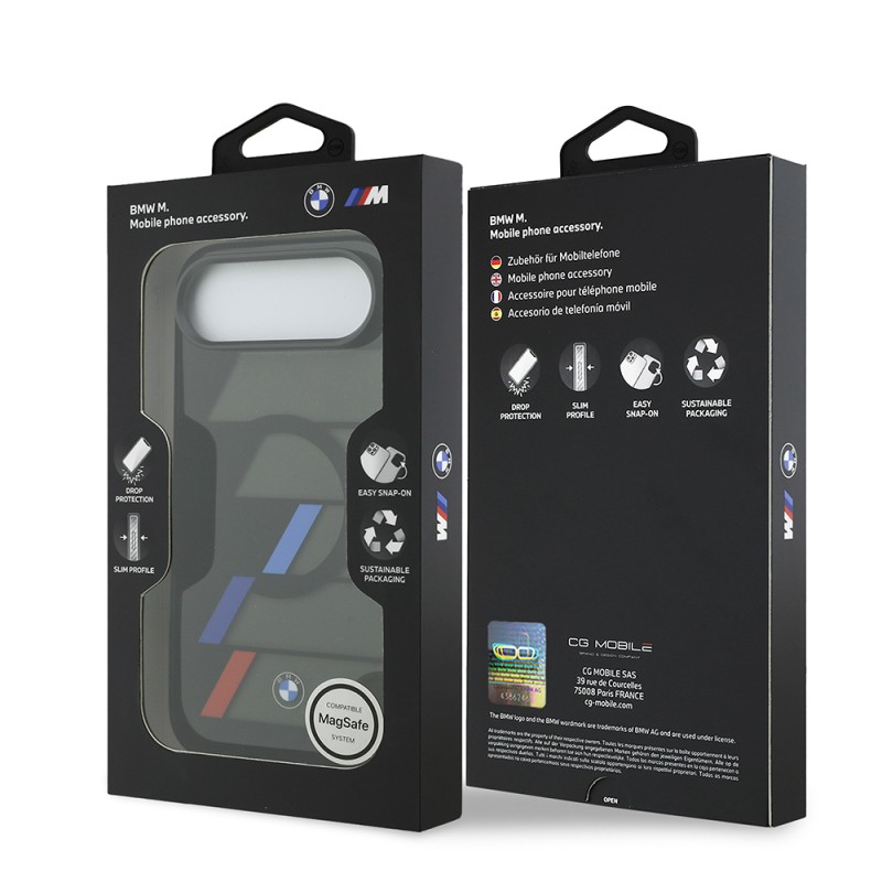 Apple iPhone 17 Air Case BMW Original Licensed M-Safe Charging Feature IML Printed Three Color M Design Cover - 9