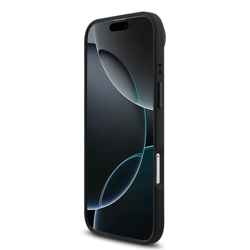 Apple iPhone 17 Air Case BMW Original Licensed M-safe Charging Feature Leather Back Surface Metal Logo Perforated Strip Design Cover - 20