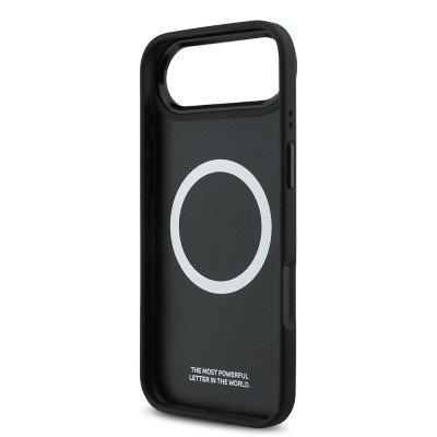 Apple iPhone 17 Air Case BMW Original Licensed M-Safe Charging Feature M Logo Three Stripe Perforated Leather Cover - 15