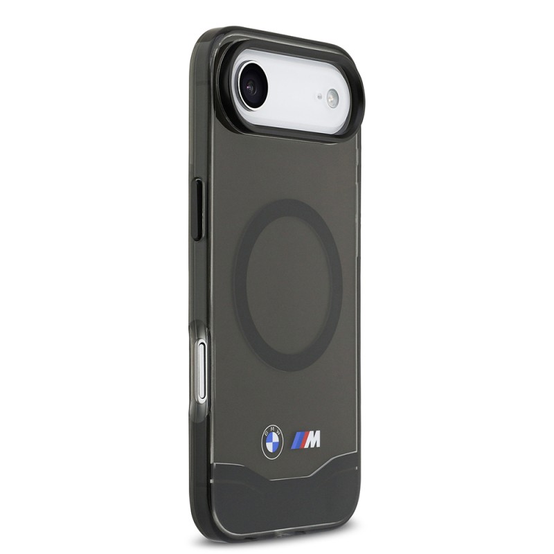 Apple iPhone 17 Air Case BMW Original Licensed M-Safe Charging Feature Metal Button Design Transparent M Design Cover - 5