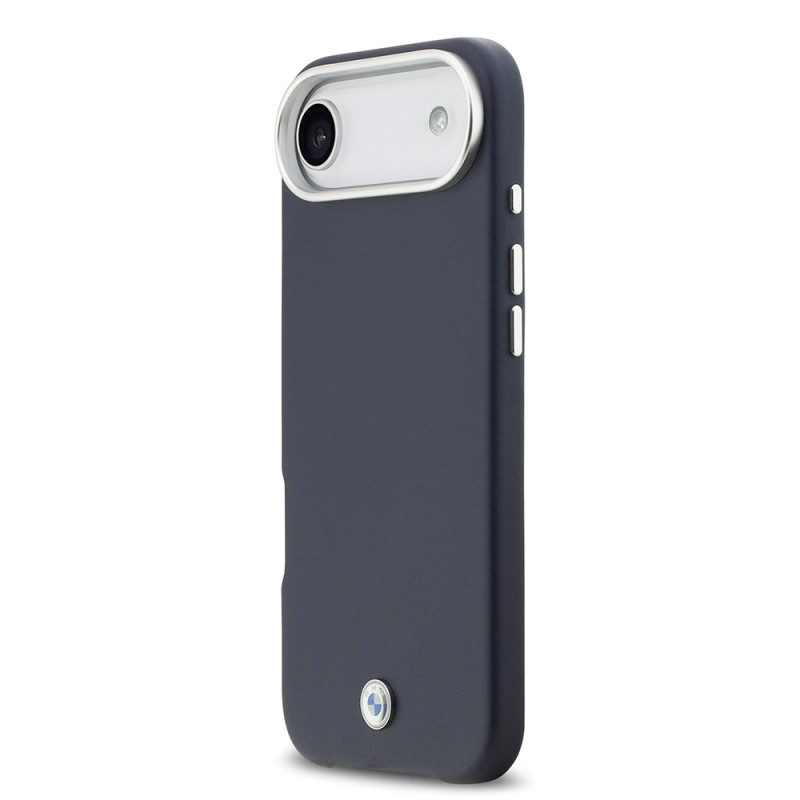 Apple iPhone 17 Air Case BMW Original Licensed M-Safe Charging Feature Metal Logo Full Cover Leather Cover - 4